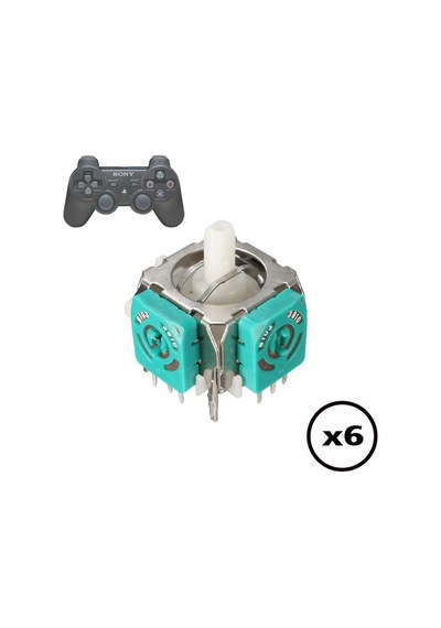 6 Adet Ps3 Analog Motor Playstation 3 Kol Tamiri 3d Joystick Ps3 Motor Yedek Parça
