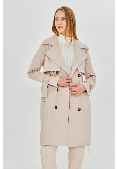Pastelastore Esnek Pamuk Gabardin Midi 95cm Astarsız Kadın Trençkot 1118 Taş Rengi Taş Pastelastore Esnek Pamuk Gabardin Midi 95cm Astarsız Kadın Trençkot 1118 Taş Rengi Taş