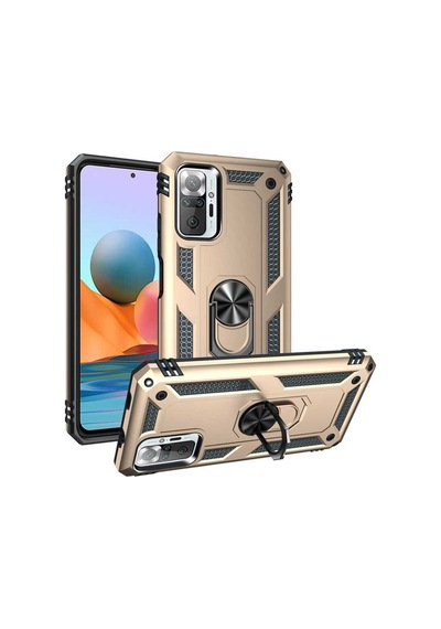 Xiaomi Redmi Note 10 Pro Kılıf Zore Vega Kapak Gold