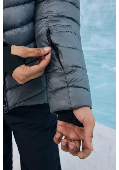 Defacto Su İtici Regular Fit Kapüşonlu Fermuarlı Rüzgar Geçirmez Kayak Montu F5351ax25wngr452 Gri-gr452
