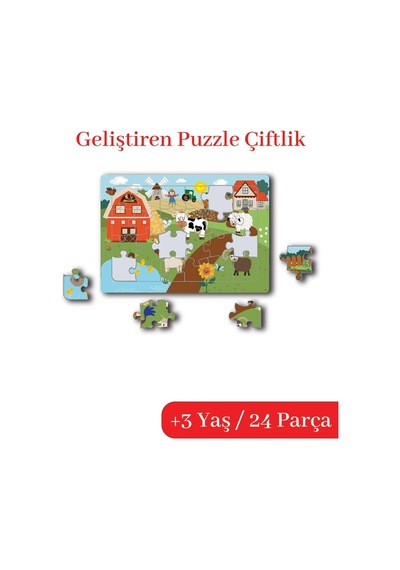 Çocuk Akademi Puzzle Çiftlik