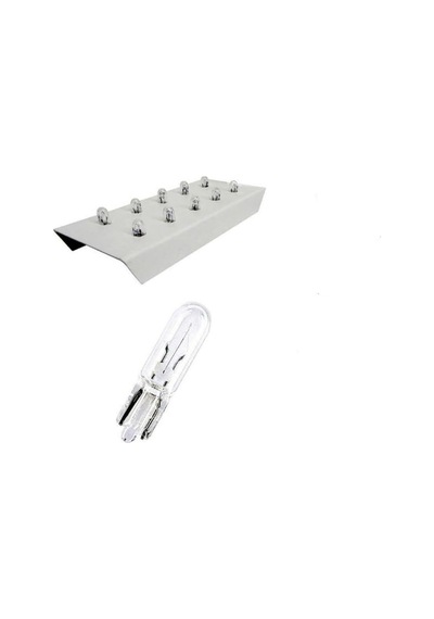 10 Adet 12v T5 1.2w Mini Dipsiz Standart Renk Ampul