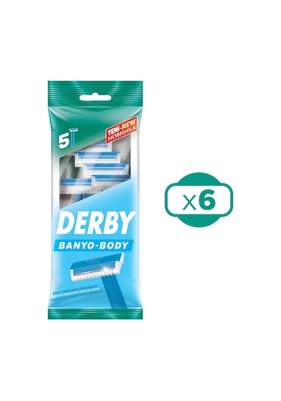 Derby Banyo 5 Li Poşet Tıraş Bıçağı X 6 Adet