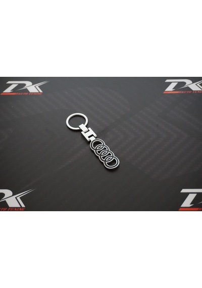 Audi Halka Logo Krom Metal Çift Yön Anahtarlık
