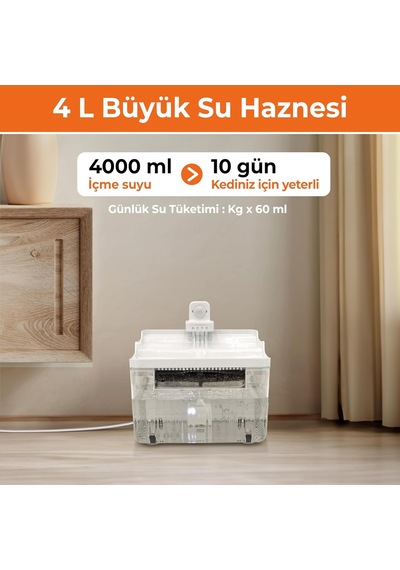 Sensörlü Kedi Su Sebili Otomatik Kedi Su Pınarı Hareket Sensörlü Evcil Hayvan Su Kabı Sessiz Su Akışı İle Kediler İçin Temiz İçme Suyu Çözümü Haki