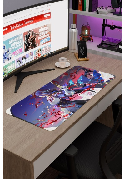 Clorinde Genshin Impact Anime Gacha V4 - 70x30 Xl Gaming Mouse Pad Fare Altlığı