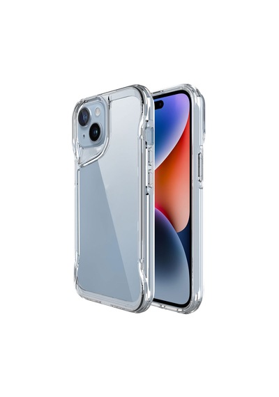 Apple Uyumlu iPhone 15 Kılıf Köşe Korumalı Şeffaf Zırhlı Sert Kapak