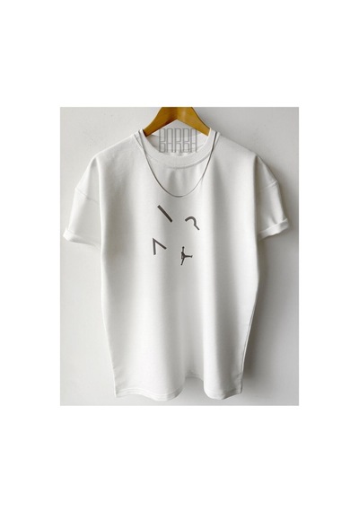 Flood Of Style Beyaz Unısex Aır Oversize Tshirt