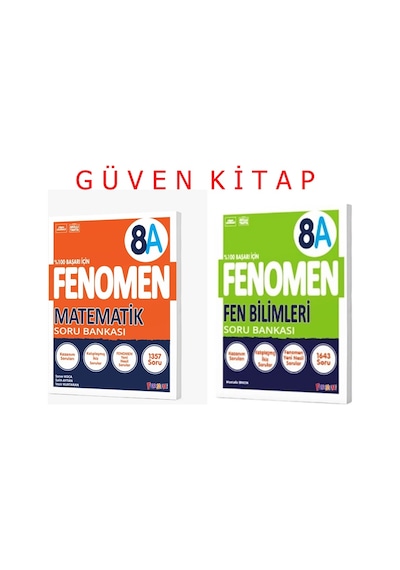 Fenomen Yayınları 8.sınıf Matematik Fen A Soru Bankası Seti