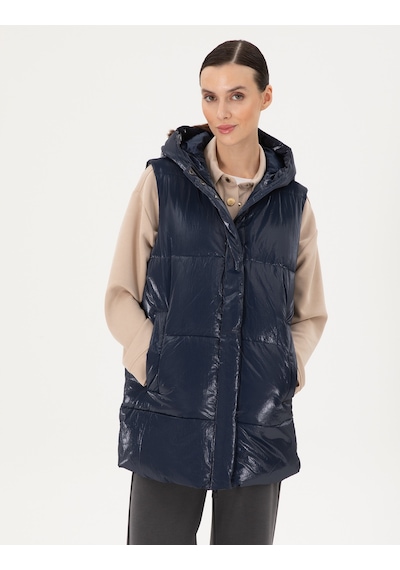 Pierre Cardin Kadın Lacivert Mont Yelek 50290343-vr033 Lacivert