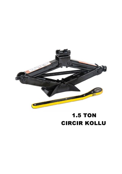 Oto Cırcır Kollu Araç Krikosu 1.5 Ton Makas Tip Cırcırlı N11.864