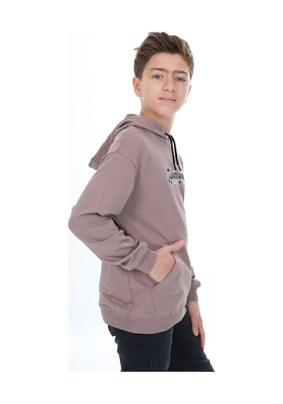 Toontoy Kids Toontoy Erkek Çocuk Baskılı Sweatshirt Acı Kahve