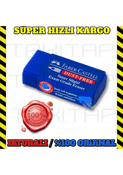Faber Castell Sınav Silgisi Mavi 2 Adet 9556089005258