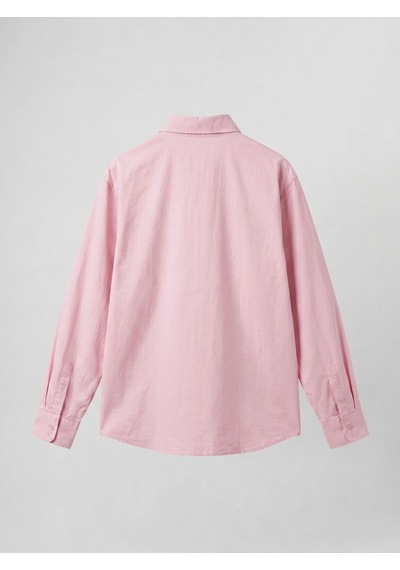 Respire Erkek Dokulu Dolgun Oversize Gömlek Pembe