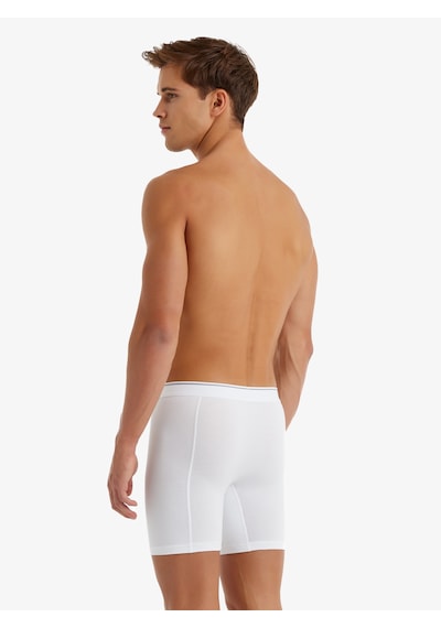 Blackspade 9216 Uzun Erkek Boxer-Beyaz