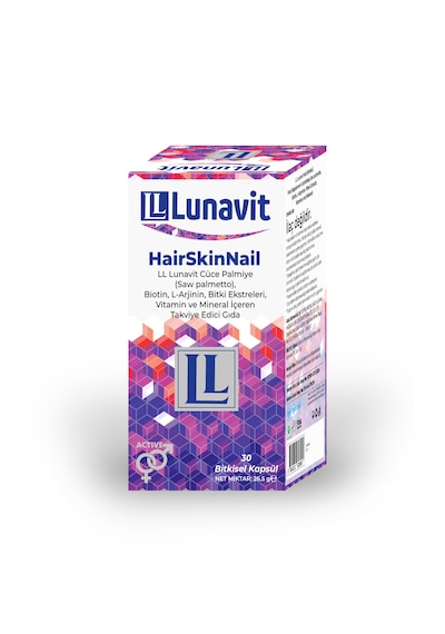 Lunavit Hair Skin Nail Takviye Edici Gıda 30 Kapsül