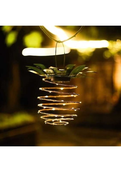 Ananas Görünümlü Güneş Enerjili Dekoratif Peri Led