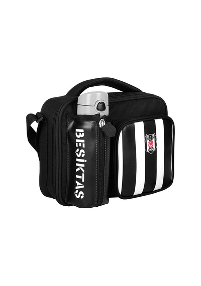 Me Çanta Beşiktaş Çizgili, Matara Cepli Okul Beslenme Çantası Çok Renkli