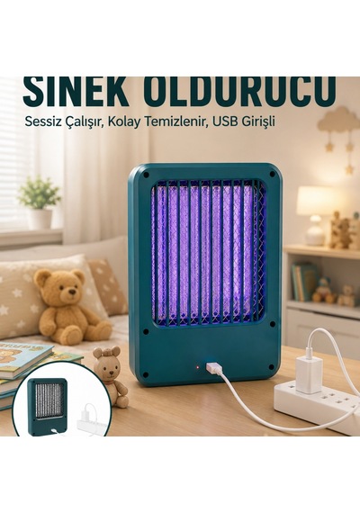 Usb Sinek Öldürücü Cihaz Pratik Temizlik Özellikli, Sessiz