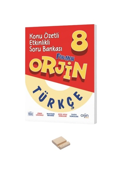 8. Sınıf Orjin Konu Özetli Etkinlikli Türkçe Soru Bankası Ve Telefon Standı