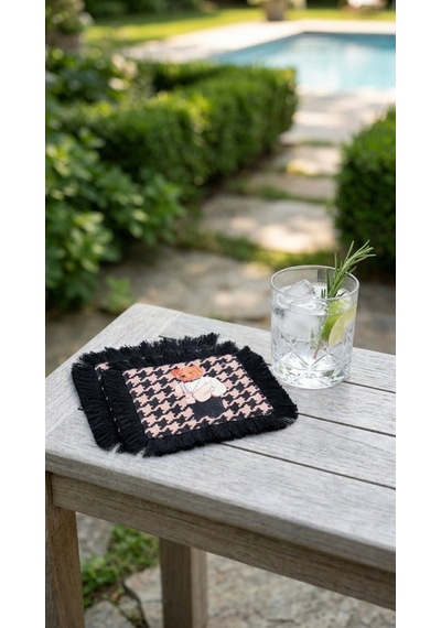 Heritage Houndstooth Kokteyl Peçetesi