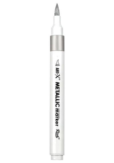 Rich Klm-18036 Art-x Metalik Marker Kalem 145 Gümüş Standart