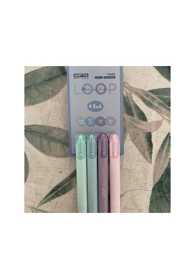 Benisa Shop Gıpta Fosforlu Kalem Seti Hıghlıghter Kalem Soft Renkler 4'lü Fosforlu Keçeli Kalem Canlı Mavi
