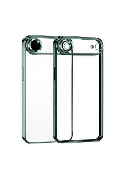 Apple Uyumlu iPhone 17 Air Uyumlu Lensli Silikon - Yeşil