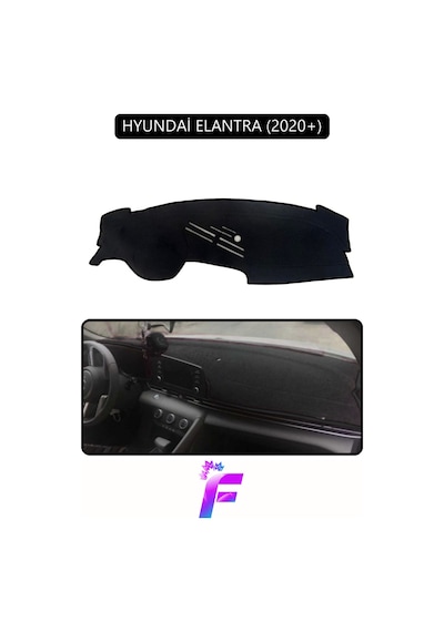 Hyundai Elantra 2020+ Uyumlu Torpido Örtüsü Yansıma Önleyici Hızlı Montaj Tam Koruma G30 Torpido Halısı