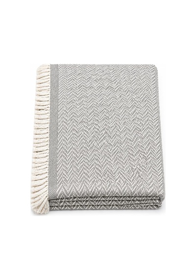 Tr Premium Pamuklu Lilyana Koltuk Örtüsü 170x210 Cm, Çift Taraflı Dekoratif Şal, Tekli, Üçlü, Kanepe, Çekyat V Genel
