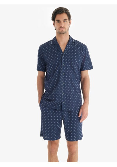 Erkek Pijama Takımı 40711 - Desenli Çok Renkli