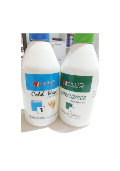 Akos Cold Wave Natural Saçlar + Perma Nötralizatör 500 Ml X 2 Standart