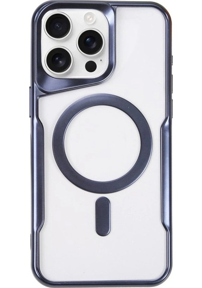 Apple Uyumlu iPhone 14 Pro Max Kılıf Boyi Magsafe Silikon Kapak Lacivert,