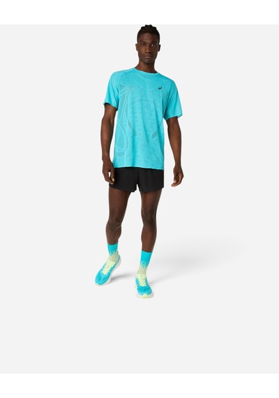 Asics Metarun Ss Top Erkek Energy Aqua Kısa Kollu Tshirt 2011d510-401