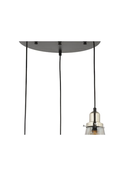 Lampaluce Cono Modern Sarkıt Salon Avizesi 3'Lü Krom 35X70Cm
