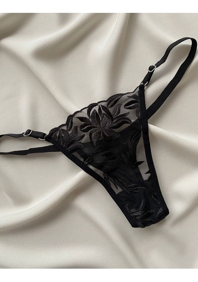 La Linaa Mona Siyah Kadın Bralet Takım Siyah