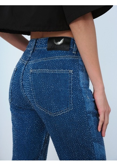 LOFT Mom Slim Fit Kadın Pantolon Lf2040321 Q1.v1 Denim