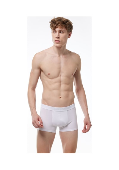 Malabadi Erkek Beyaz 3 Lü Paket Modal Kısa Boxer 011 Beyaz