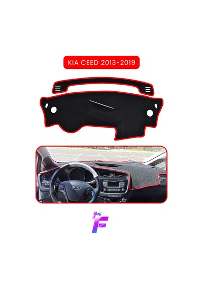 Kıa Ceed 2013-2019 Torpido Örtüsü Güneşten, Isıdan, Çatlamadan Korur Oto Aksesuar Tc87 Torpido Halısı