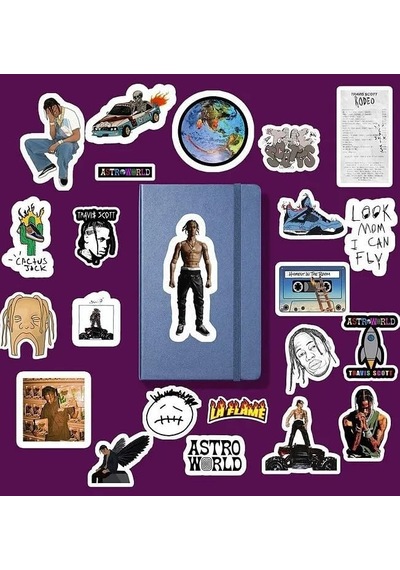 Travis Scoutt Sticker Paketi/bullet Journal Defter Çıkartma Ajanda Laptop Etiket