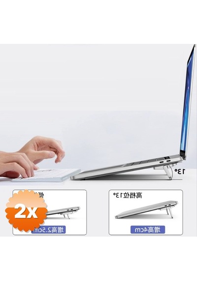 2 Adet Laptop Standı 2 Kademeli Yükseltme Ayarlı 2 Adet