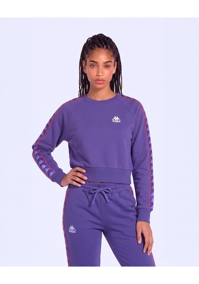 Kappa 222 Banda Marbella Tur Kadın Mor Viyole Regular Sweatshirt