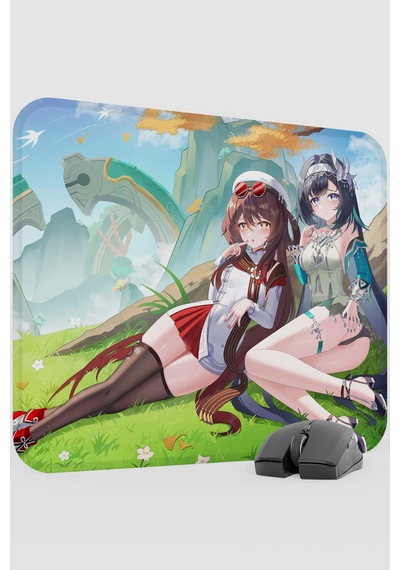 Lan Yan Genshin Impact Anime Oyuncu V4 - 48x40 Xl Gaming Mouse Pad Fare Altlığı