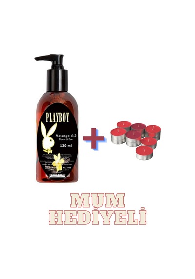 Endoles Playboy Strawberry Massage Oil Çilek Aromalı Vücut Masaj Yağ 120 Ml