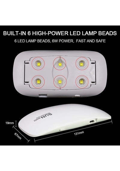 Mini Tırnak Kurutucu Uv Led Lamba 6watt Beyaz