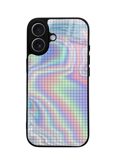 Apple Uyumlu iPhone 17 Neon Dama Tasarımlı Glossy Telefon Uyumlu Kılıfı Çok Renkli