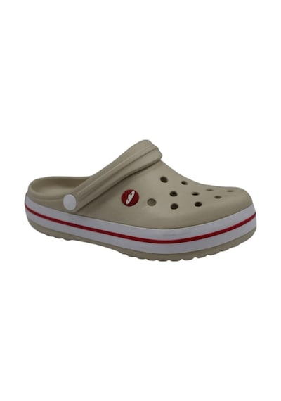 Akınalbella Akınal E195 Bej Beyaz Kırmızı (36-45) Unisex Sabo Terlik (488505589)