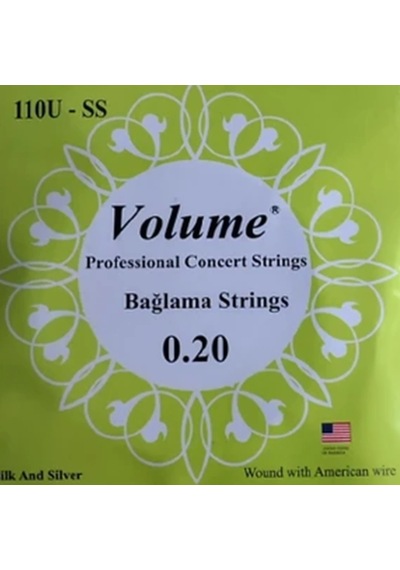 Volume 110u-ss Profesyonel Uzun Sap Bağlama Teli 0.20
