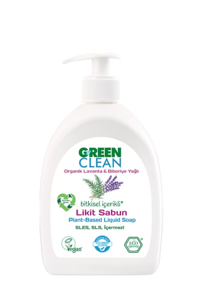 Green Clean Bitkisel Sıvı Sabun Lavanta Ve Biberiye 500 Ml