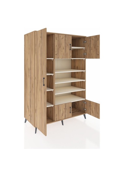 Kronos Dolap 10 Raflı 5 Kapaklı 132x59x195 Çam-çam/aytaşı Çam